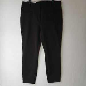 NEW Tommy Hilfiger Women Black Slim Heritage Chino Pants Plus Size 16 Office#779